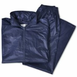 VidaXL Combinaison de pluie avec capuche 2 pcs Hommes Bleu marine XL -Autres Soldes image 5 130187