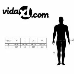 VidaXL Salopette pour hommes Taille XXL Gris 9 VidaXL Salopette pour hommes Taille XXL Gris -Autres Soldes image 5 131793