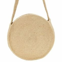 VidaXL Sac à bandoulière rond Naturel Jute fait à la main -Autres Soldes image 5 133826