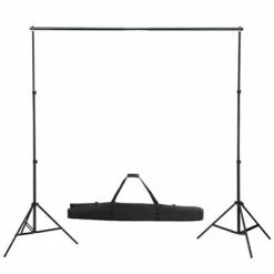 VidaXL Système de support de toile de fond de photo 600 x 300 cm Noir -Autres Soldes image 5 160061