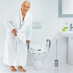 RIDDER Siège de toilette avec barre de sécurité Blanc 150 kg A0072001 -Autres Soldes image 5 421611
