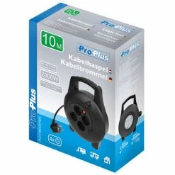 ProPlus Enrouleur de câble 10 m Schuko à 4 voies -Autres Soldes image 5 424727