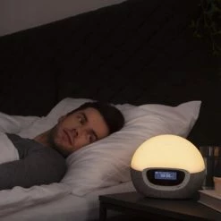 Lumie Lampe de réveil Bodyclock Shine 300 Blanc et gris -Autres Soldes image 5 439085