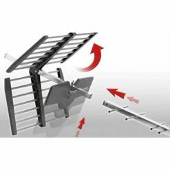 One For All Antenne TV d'extérieur 76x39x44 cm Métal -Autres Soldes image 5 440088