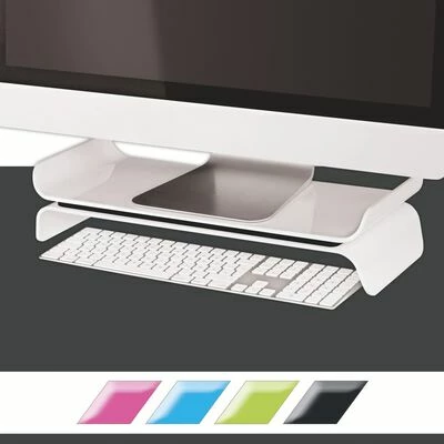 Leitz Support d'écran d'ordinateur réglable Ergo WOW Noir et blanc 5 Leitz Support d'écran d'ordinateur réglable Ergo WOW Noir et blanc – Image 5