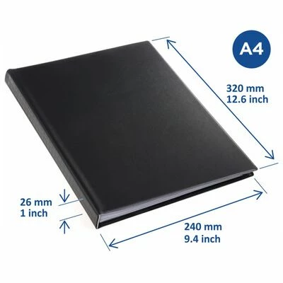 Rillstab Dossier de présentation A4 50 pochettes Noir 5 Rillstab Dossier de présentation A4 50 pochettes Noir – Image 5