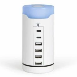 Livoo Station de charge USB et type C Blanc -Autres Soldes image 5 443562
