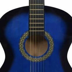 VidaXL Guitare classique pour débutants Bleu 4/4 39" Tilleul -Autres Soldes image 5 70108