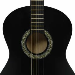 VidaXL Guitare classique pour débutants Noir 4/4 39" Tilleul -Autres Soldes image 5 70110