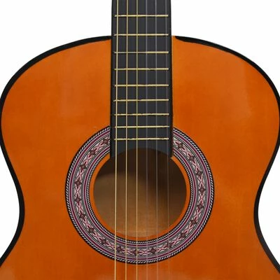 VidaXL Guitare classique de débutants et enfants 3/4 36" Tilleul 5 VidaXL Guitare classique de débutants et enfants 3/4 36" Tilleul – Image 5