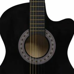 VidaXL Guitare découpée classique occidentale avec 6 cordes Noir 38" 10 VidaXL Guitare découpée classique occidentale avec 6 cordes Noir 38" -Autres Soldes image 5 70132