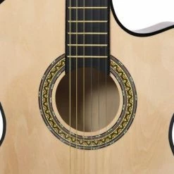 VidaXL Guitare découpée classique occidentale avec égaliseur 6 cordes -Autres Soldes image 5 70136