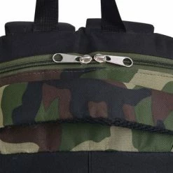VidaXL Sac à dos d'école 40 L noir et camouflage -Autres Soldes image 5 91110