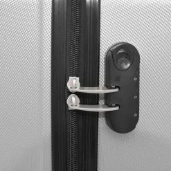 VidaXL Ensemble de valises à roulettes quatre pièces Argenté -Autres Soldes image 5 91196