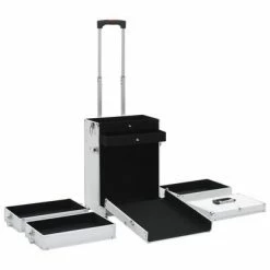 VidaXL Chariot de maquillage Aluminium Argenté -Autres Soldes image 5 91811