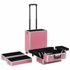 VidaXL Chariot de maquillage Aluminium Rose -Autres Soldes image 5 91816