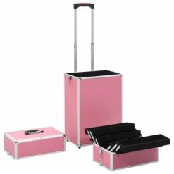 VidaXL Chariot de maquillage Aluminium Rose 10 VidaXL Chariot de maquillage Aluminium Rose -Autres Soldes image 5 91820