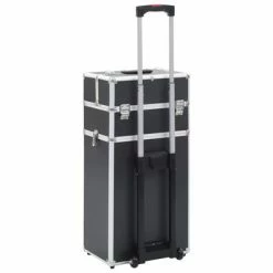 VidaXL Chariot de maquillage Aluminium Noir -Autres Soldes image 5 91822