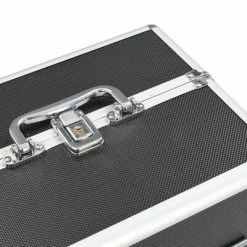 VidaXL Mallette à maquillage 22x30x21 cm Noir Aluminium -Autres Soldes image 5 91829