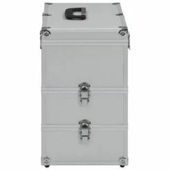 VidaXL Mallette à maquillage 37x24x40 cm Argenté Aluminium -Autres Soldes image 5 91839