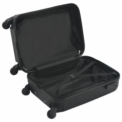 VidaXL Valise rigide Noir ABS 5 VidaXL Valise rigide Noir ABS – Image 5