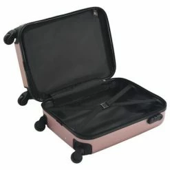 VidaXL Valise rigide Doré rose ABS 10 VidaXL Valise rigide Doré rose ABS -Autres Soldes image 5 91893