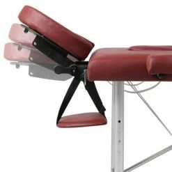 VidaXL Table pliable de massage Rouge 3 zones avec cadre en aluminium -Autres Soldes image 6 110091