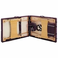 VidaXL Table de massage pliable 3 zones Bois Violet vin 11 VidaXL Table de massage pliable 3 zones Bois Violet vin -Autres Soldes image 6 110190