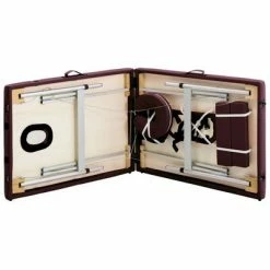 VidaXL Table de massage pliable 2 zones Aluminium Violet vin -Autres Soldes image 6 110196