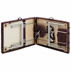 VidaXL Table de massage pliable 3 zones Aluminium Violet vin -Autres Soldes image 6 110199