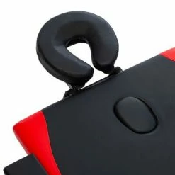 VidaXL Table de massage pliable 4 zones Bois Noir et rouge -Autres Soldes image 6 110222