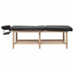 VidaXL Table de massage à 3 zones Noir Similicuir -Autres Soldes image 6 110254