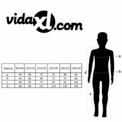 VidaXL Salopette pour enfants Taille 98 / 104 Bleu -Autres Soldes image 6 131806