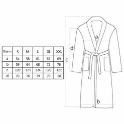 VidaXL Peignoir unisexe Terry 100 % Coton Noir M -Autres Soldes image 6 134607