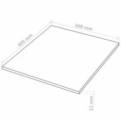VidaXL Plaques de MDF 4 pcs Carré 60x60 cm 12 mm -Autres Soldes image 6 143392