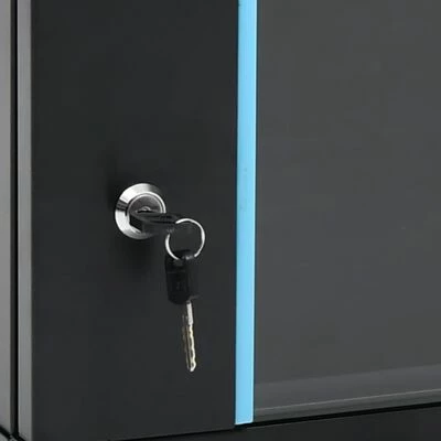 VidaXL Coffret de réseau mural 6U 19" IP20 600x450x375 mm 6 VidaXL Coffret de réseau mural 6U 19" IP20 600x450x375 mm – Image 6