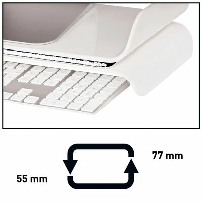 Leitz Support d'écran d'ordinateur réglable Ergo WOW Noir et blanc 6 Leitz Support d'écran d'ordinateur réglable Ergo WOW Noir et blanc – Image 6