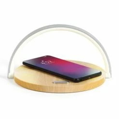 Livoo Lampe de chevet tactile 2 en 1 10 W Bois -Autres Soldes image 6 443559