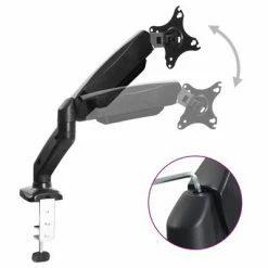 VidaXL Support de moniteur TV de 13"-27" avec bras à ressort à gaz -Autres Soldes image 6 50553