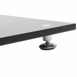 VidaXL Support haut-parleur 2pc Verre trempé Design 2 colonnes Noir -Autres Soldes image 6 50673