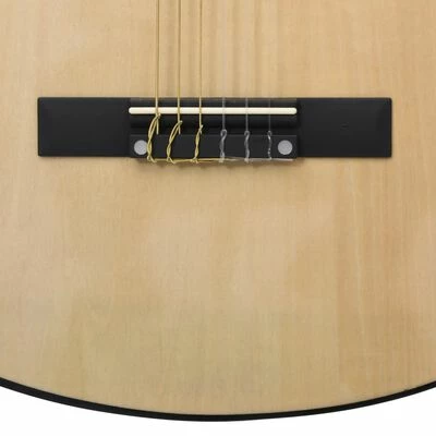 VidaXL Guitare classique pour débutants 4/4 39" Tilleul 6 VidaXL Guitare classique pour débutants 4/4 39" Tilleul – Image 6