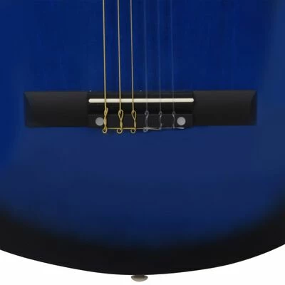 VidaXL Guitare classique de débutants et enfants Bleu 1/2 34" 6 VidaXL Guitare classique de débutants et enfants Bleu 1/2 34" – Image 6