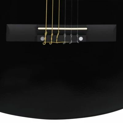 VidaXL Guitare découpée classique occidentale avec 6 cordes Noir 38" 6 VidaXL Guitare découpée classique occidentale avec 6 cordes Noir 38" – Image 6