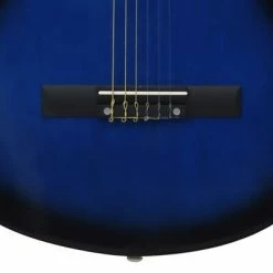VidaXL Guitare découpée classique occidentale 6 cordes Bleu ombré 38" -Autres Soldes image 6 70134