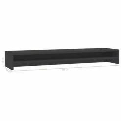 VidaXL Support de moniteur Gris 100 x 24 x 13 cm Aggloméré 11 VidaXL Support de moniteur Gris 100 x 24 x 13 cm Aggloméré -Autres Soldes image 6 800335