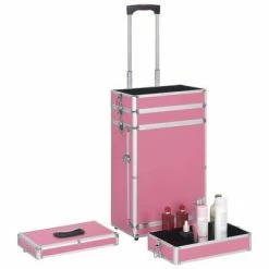 VidaXL Chariot de maquillage Aluminium Rose -Autres Soldes image 6 91813