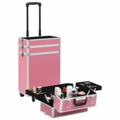 VidaXL Chariot de maquillage Aluminium Rose -Autres Soldes image 6 91816