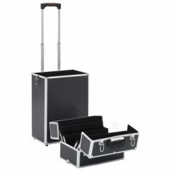 VidaXL Chariot de maquillage Aluminium Noir -Autres Soldes image 6 91822