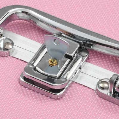 VidaXL Mallette à maquillage 22x30x21 cm Rose Aluminium 6 VidaXL Mallette à maquillage 22x30x21 cm Rose Aluminium – Image 6