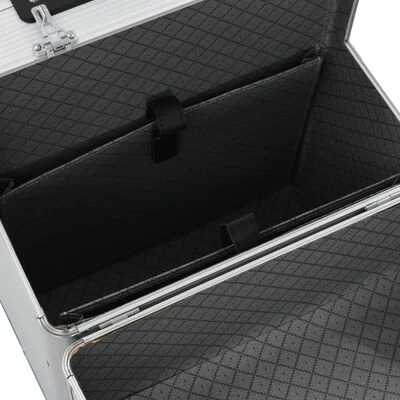 VidaXL Valise de pilote 39 x 47 x 25 cm Argenté Aluminium 6 VidaXL Valise de pilote 39 x 47 x 25 cm Argenté Aluminium – Image 6